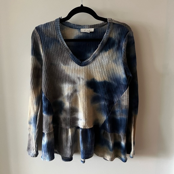 Anthropologie Eri + Ali Waffle Knit Top - Picture 2 of 4